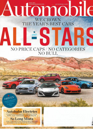 AUTOMOBILE 2017 MAY - BOLT, AVENTADOR S, MAZDA MX-5 MIATA WRAP, INFINITI QX30