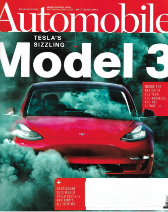 AUTOMOBILE 2018 MAR/APR - KOENIGSEGG, BMW M5, TESLA MODEL 3, MIATA RF TURBO