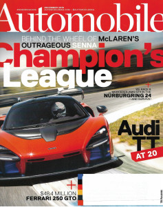 AUTOMOBILE 2018 DEC - MERCEDES-AMG GT4, AUDI TT, FERRARI 250 GTO,INFINITI QX30
