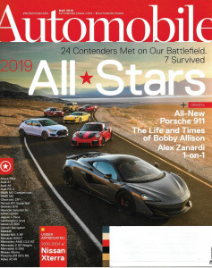 AUTOMOBILE 2019 MAY - PORSCHE 911, BOBBY ALLISON/ALEX ZANARDI, NISSAN XTERRA