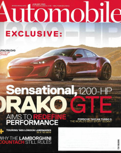 AUTOMOBILE 2020 JAN - HURACAN EVO, DRAKO GTE, COUNTACH, DEFENDER, VW ID BUGGY