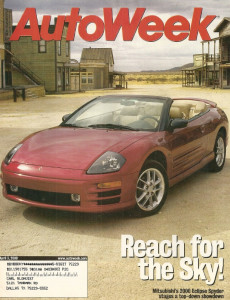 AUTOWEEK 2000 APR 03 - ECLIPSE SPYDER, COUGAR T/A, GT40, CART, F1 BRAZIL