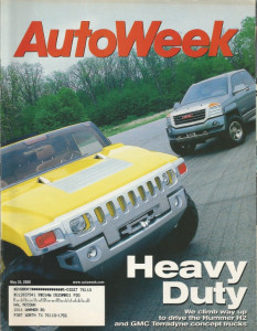 AUTOWEEK 2000 MAY 29 - HUMMER M2, GMC TERRADYNE, '35 ALVIS SPEED, SUBURBAN