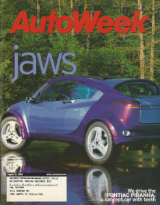 AUTOWEEK 2000 AUG 21 - PONTIAC PIRANHA, '81 PORSCHE 924 GTP & 911 GT2, CL500