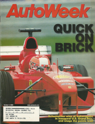 AUTOWEEK 2000 OCT 02 - VOLVO S60, FORD MONDEO, M-B W196 GP STREAMLINER, GTP