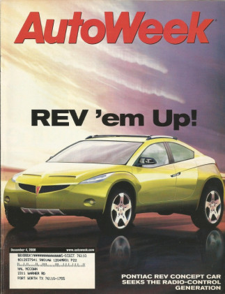 AUTOWEEK 2000 DEC 04 - PONTIAC REV, BEETLE, S4 AVANT & S8, '62 M-B 190SL