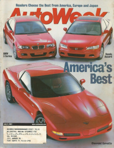 AUTOWEEK 2001 JULY 02 - NEW BMW 3-SERIES, ACCORD & CORVETTE, '64 WAGONAIRE