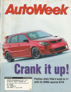 AUTOWEEK 2001 OCT 29 - VIBE GT-R, WARLOCK, ESCALADE XS-500, WHIPPLE SUBURBAN*