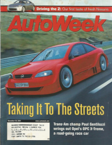 AUTOWEEK 2001 NOV 26 - OPEL OPC X-TREME, '51 BUICK LeMANS, 350Z vs G35, VUE