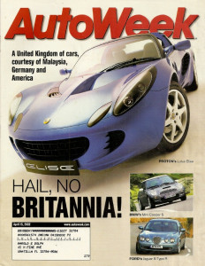 AUTOWEEK 2002 APRIL 15 - ELISE, MINI, JAG S-TYPE R