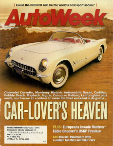 AUTOWEEK 2002 SEPT 09 - G35, PEBBLE BEACH-MONTEREY-WOODWARD