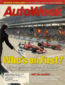 AUTOWEEK 2002 OCT 07 - PAUL BROWN, G35, MAZDA 6