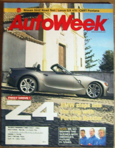 AUTOWEEK 2002 NOV 11 - NEW GX 470, Z4, BENTLEY R & 350Z