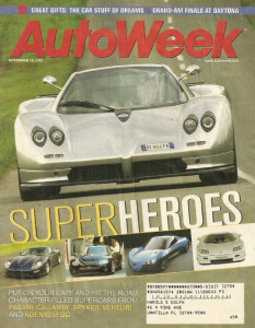 AUTOWEEK 2002 NOV 18 - PAGANI v CALLAWAY v SPYKER v VENTURI v KOENIGSEGG*