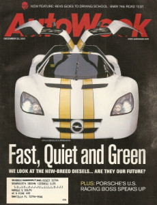 AUTOWEEK 2002 DEC 23 - OPEL ECO-SPEEDSTER, M-B C30 CDI AMG, 745i, 1925 DUESY