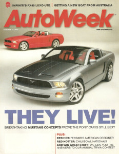 AUTOWEEK 2003 JAN 27 - NEW MUSTANG & GTO, INFINITI FX45 SUV, ‘79 BMW M1, CTS-V