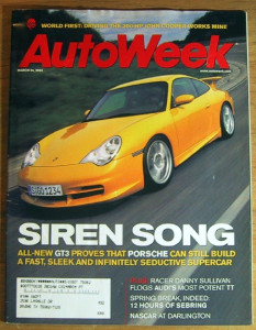 AUTOWEEK 2003 MAR 24 - COOPER WORKS MINI S, PORSCHE GT3