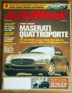 AUTOWEEK 2004 MAR 29 - QUATTROPORTE, AUDI WINS SEBRING