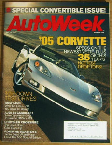 AUTOWEEK 2004 MAY 10 - JIM HALL'S TOYS, CADILLAC CTS-V