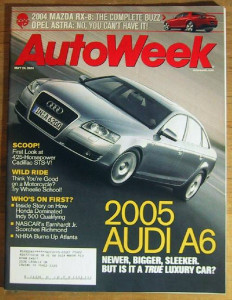 AUTOWEEK 2004 MAY 24 - AUDI A6 TEST, EVO VIII FQ-330