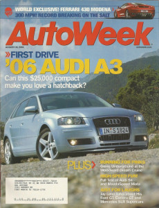 AUTOWEEK 2004 AUG 30 - 430 MODENA, 3000mph, AUDI A3 & S4, LENOs FORD GT & SLR
