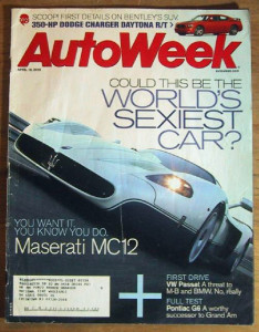 AUTOWEEK 2005 APR 18 - PONTIAC G6 TEST, MASERATI MC12