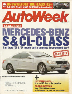 AUTOWEEK 2005 JUNE 13 - M-B S/CL CLASS, AVALON, '55 FERRARI 750 MONZA SPYDER