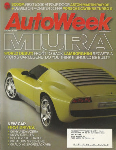 AUTOWEEK 2006 JAN 09 - MIURA, GTI FSI, TAHOE, AUDI A3 VR, '69 NSU 1200 TT