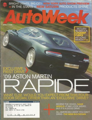 AUTOWEEK 2006 APR 17 - RAPIDE, SAAB AERO-X, '20 PAN, BRABUS TACTICAL VEHICLE