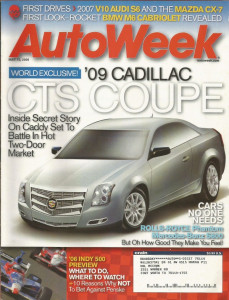 AUTOWEEK 2006 MAY 15 - CADILLAC CTS COUPE, V10 AUDI S6, BMW M6 CABRIO & V10