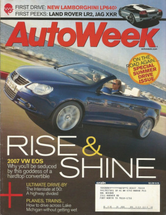 AUTOWEEK 2006 JULY 03 - LAND ROVER LR2, JAG XKR, VW EOS, '09 BUICK MODEL F