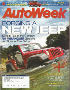 AUTOWEEK 2006 OCT 09 - NITRO, WRANGLER, RIDGELINE, LAST FORD GT, PANHARD PL17
