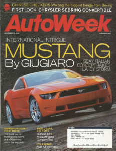 AUTOWEEK 2006 DEC 04 - MUSTANG CONCEPT, AUDI A3, FIT, VERSA, '59 CADDY DROPTOP