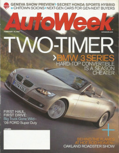 AUTOWEEK 2007 FEB 19 - BMW 3-SERIES, SUPER DUTY, M-B GL450, '61 JEEP WAGON