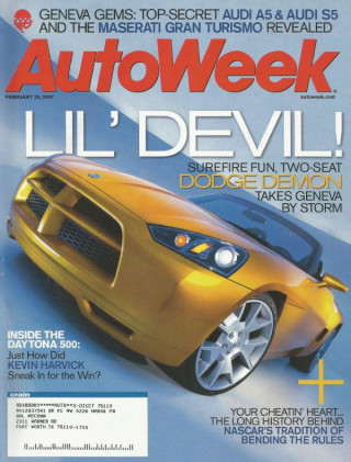 AUTOWEEK 2007 FEB 26 - AUDI A5/S5, NEW DEMON, CAYENNE, '48 DAVIS DIVAN, LS460