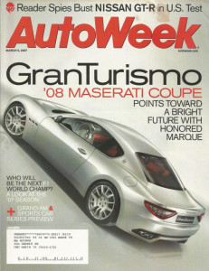 AUTOWEEK 2007 MAR 05 - NEW GRAN TURISMO & GT-R, 59 FACEL VEGA, WRANGLER, S600*
