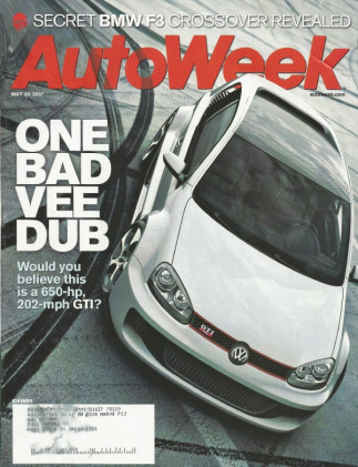 AUTOWEEK 2007 MAY 28 - BMW F3, WILD VW GTI W12, '46 KURTIS CRUISER, NEW ACCORD
