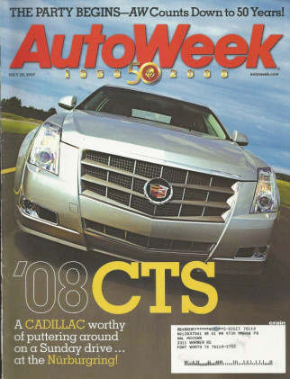 AUTOWEEK 2007 JULY 30 - CTS, '58 RAMBLER AMBASSADOR, CLUBMAN, V70 & XC70