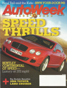 AUTOWEEK 2007 OCT 15 - LAND CRUISER, M3 SEDAN, CONTINENTAL, '59 ELVA F-JUNIOR