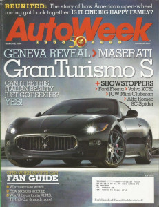 AUTOWEEK 2008 MAR 03 - GRAN TURISMO S, 8C SPIDER, M3 SEDAN, '77 P. GREGG 934.5