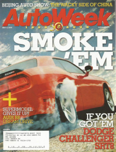AUTOWEEK 2008 MAY 05 - AUDI R8, CHALLENGER SRT8, '70 TRIUMPH 2000 Mk2, BMW X6