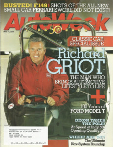 AUTOWEEK 2008 MAY 19 - GRIOT, MODEL T Spcl, '48 ALLARD K1, FERRARI F149, S6