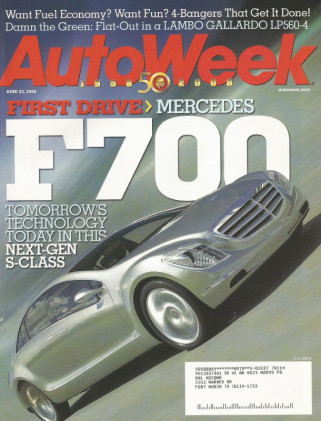 AUTOWEEK 2008 JUNE 23 - GALLARDO LP560-4, M-B F700, 1952 CHEVY UTE, SCIROCCO*
