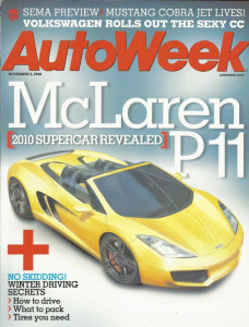 AUTOWEEK 2008 NOV 03 - McLAREN P11, VW CC, MUSTANG CJ, ‘64 MGB, WINTER DRIVING