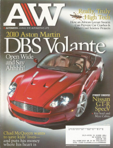 AUTOWEEK 2009 MAR 09 - VOLANTE, GT-R SpecV, MINI CABRIO, ALVIS TD21 DROPHEAD