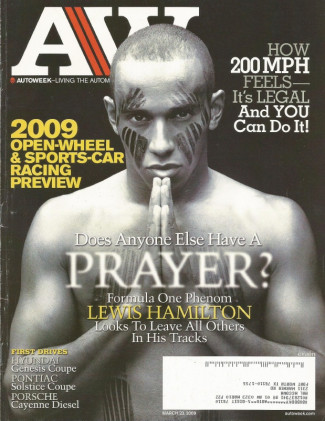 AUTOWEEK 2009 MAR 23 - CAYENNE D, SOLSTICE, GENESIS COUPE, FERRARI 330GT 2+2