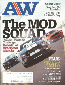 AUTOWEEK 2009 JUNE 15 - CAMARO SS v CHALLENGER SRT8 v BOSS 429, KURTIS 500S
