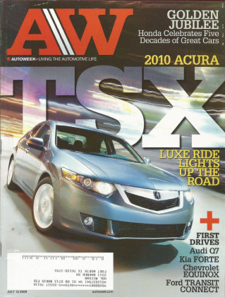 AUTOWEEK 2009 JULY 13 - ACURA TSX, AUDI Q7 DIESEL, 1975 LANCIA BETA COUPE