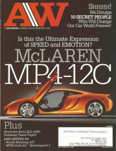 AUTOWEEK 2009 SEPT 21 - McLAREN MP4-12C, SLS AMG, ROUSH 427 & PINK ‘STANGS*