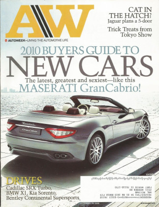 AUTOWEEK 2009 OCT 19 - SRX TURBO, BMW X1, BENTLEY SUPERSPORTS, A/FX ‘STANG